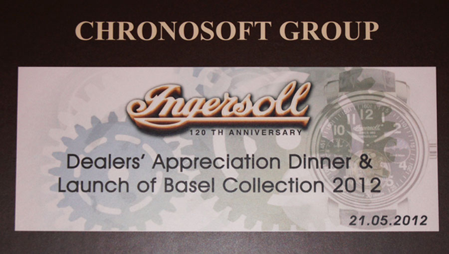 DEALERS' APPRECIATION DINNER & LAUNCH OF BASEL COLLECTION 2012